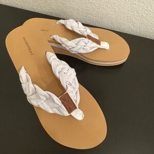 Womens flip flop sandals 8 summer beach boho shoes coquette cottagecore fairy‎
